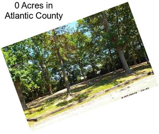 0 Acres in Atlantic County