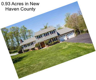 0.93 Acres in New Haven County