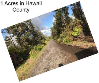 1 Acres in Hawaii County