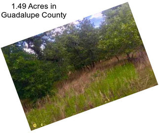 1.49 Acres in Guadalupe County