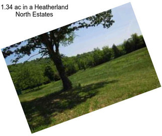 1.34 ac in a Heatherland North Estates