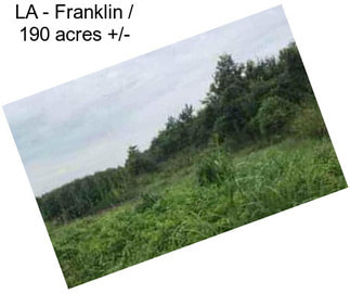 LA - Franklin / 190 acres +/-