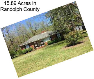 15.89 Acres in Randolph County
