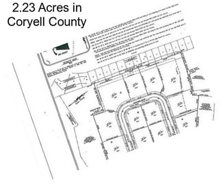 2.23 Acres in Coryell County