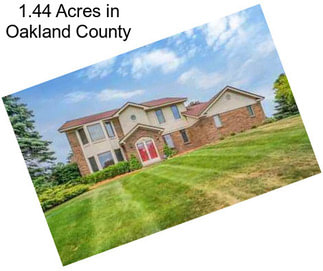 1.44 Acres in Oakland County