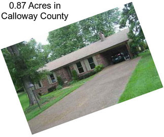 0.87 Acres in Calloway County