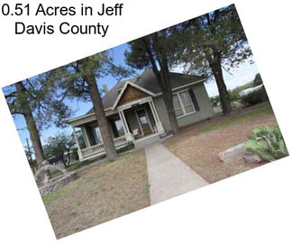 0.51 Acres in Jeff Davis County