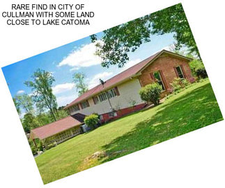 RARE FIND IN CITY OF CULLMAN WITH SOME LAND CLOSE TO LAKE CATOMA