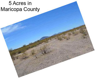 5 Acres in Maricopa County