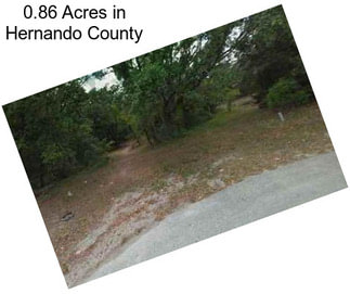 0.86 Acres in Hernando County