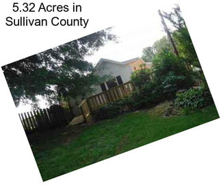 5.32 Acres in Sullivan County
