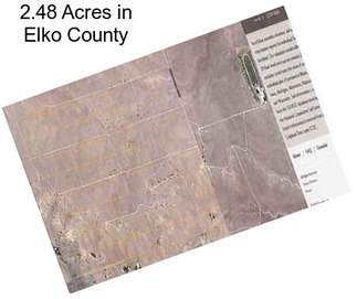 2.48 Acres in Elko County