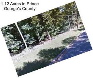 1.12 Acres in Prince George\'s County