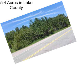 5.4 Acres in Lake County