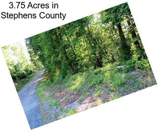 3.75 Acres in Stephens County