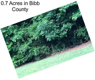 0.7 Acres in Bibb County
