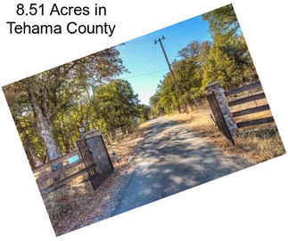 8.51 Acres in Tehama County