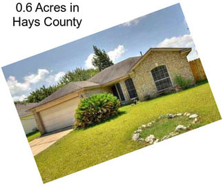 0.6 Acres in Hays County