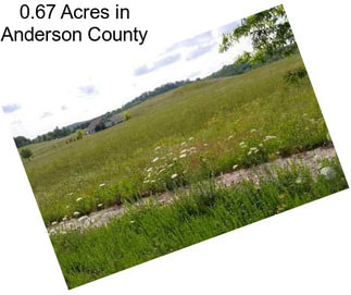 0.67 Acres in Anderson County