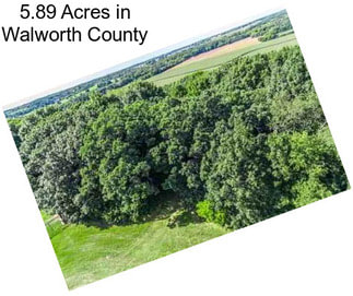 5.89 Acres in Walworth County
