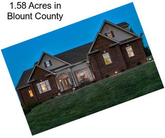 1.58 Acres in Blount County