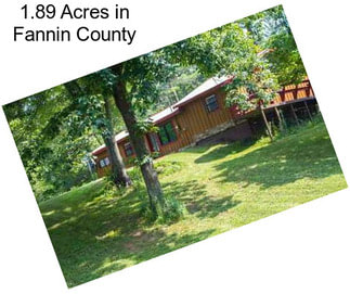 1.89 Acres in Fannin County