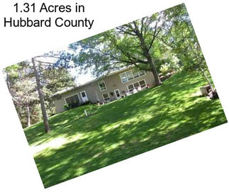 1.31 Acres in Hubbard County