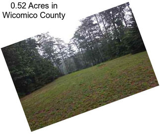 0.52 Acres in Wicomico County