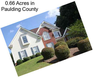 0.66 Acres in Paulding County
