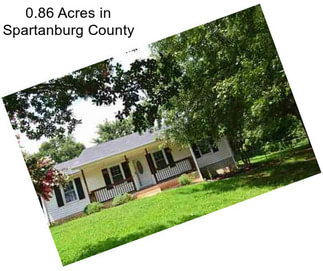 0.86 Acres in Spartanburg County