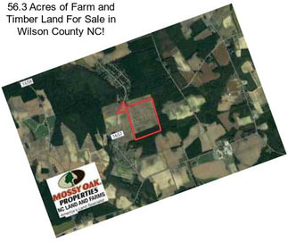 56.3 Acres of Farm and Timber Land For Sale in Wilson County NC!