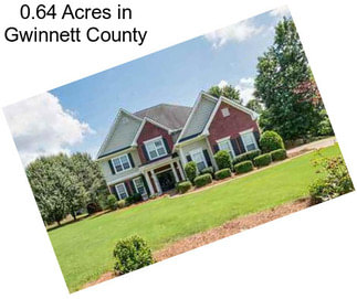 0.64 Acres in Gwinnett County