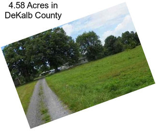 4.58 Acres in DeKalb County