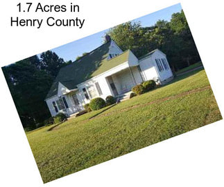 1.7 Acres in Henry County
