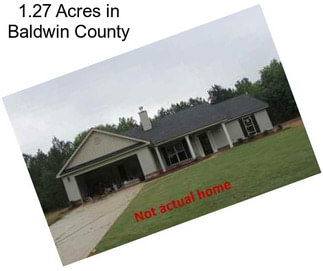 1.27 Acres in Baldwin County