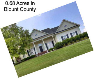 0.68 Acres in Blount County