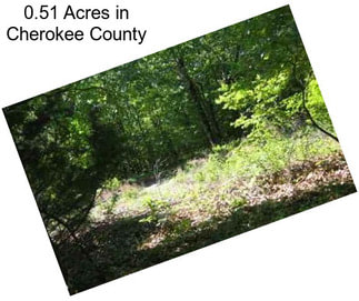 0.51 Acres in Cherokee County
