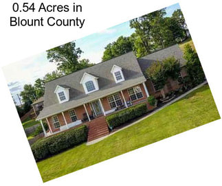 0.54 Acres in Blount County