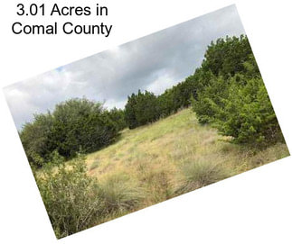 3.01 Acres in Comal County