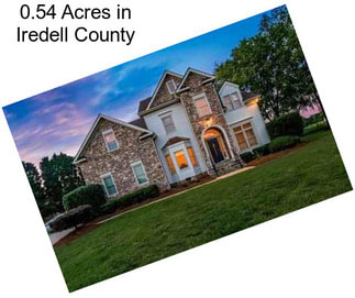 0.54 Acres in Iredell County