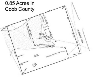0.85 Acres in Cobb County