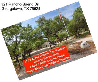 321 Rancho Bueno Dr , Georgetown, TX 78628