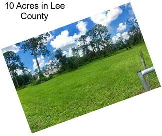 10 Acres in Lee County