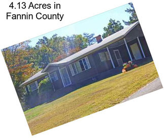 4.13 Acres in Fannin County