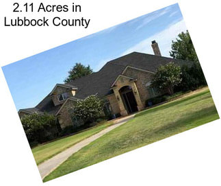 2.11 Acres in Lubbock County