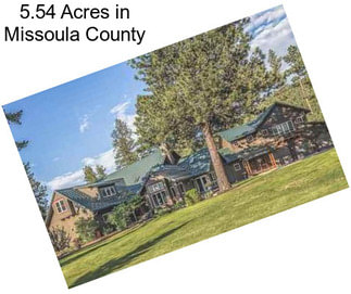 5.54 Acres in Missoula County