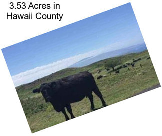 3.53 Acres in Hawaii County