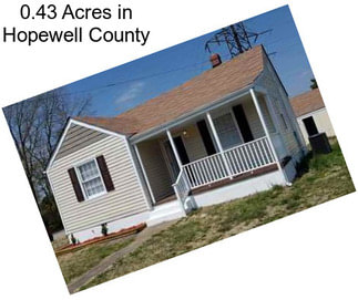 0.43 Acres in Hopewell County
