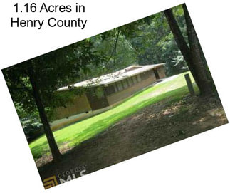 1.16 Acres in Henry County