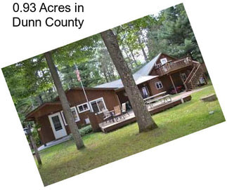 0.93 Acres in Dunn County